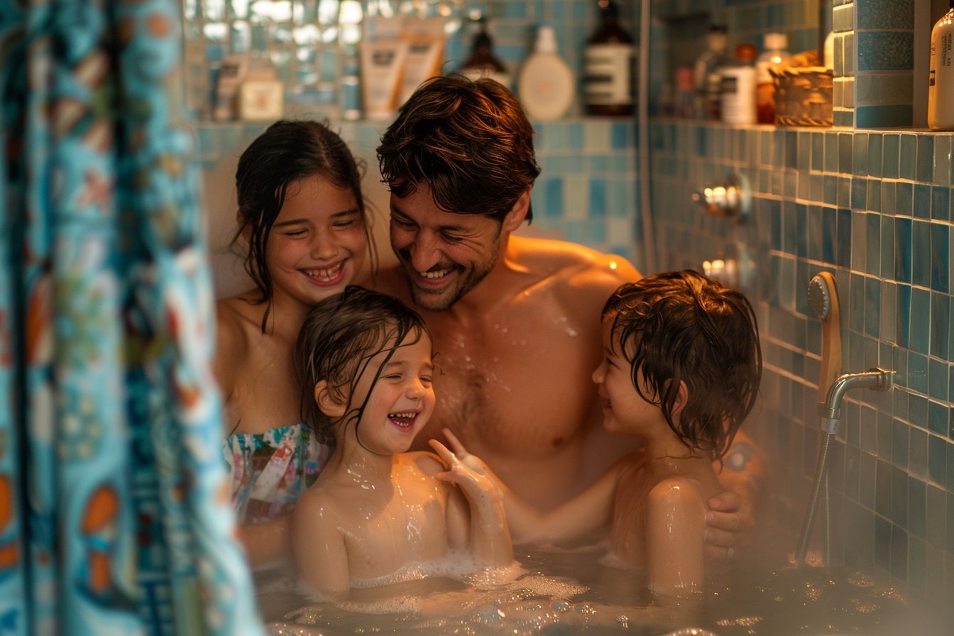 Le bain en famille : comment le rideau de douche peut influencer l’humeur